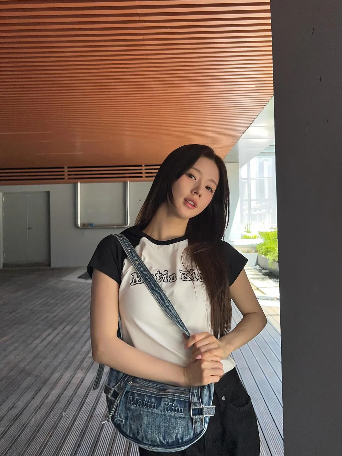 Matinkim 牛仔饺子包【蓝色缺 黑色有货】